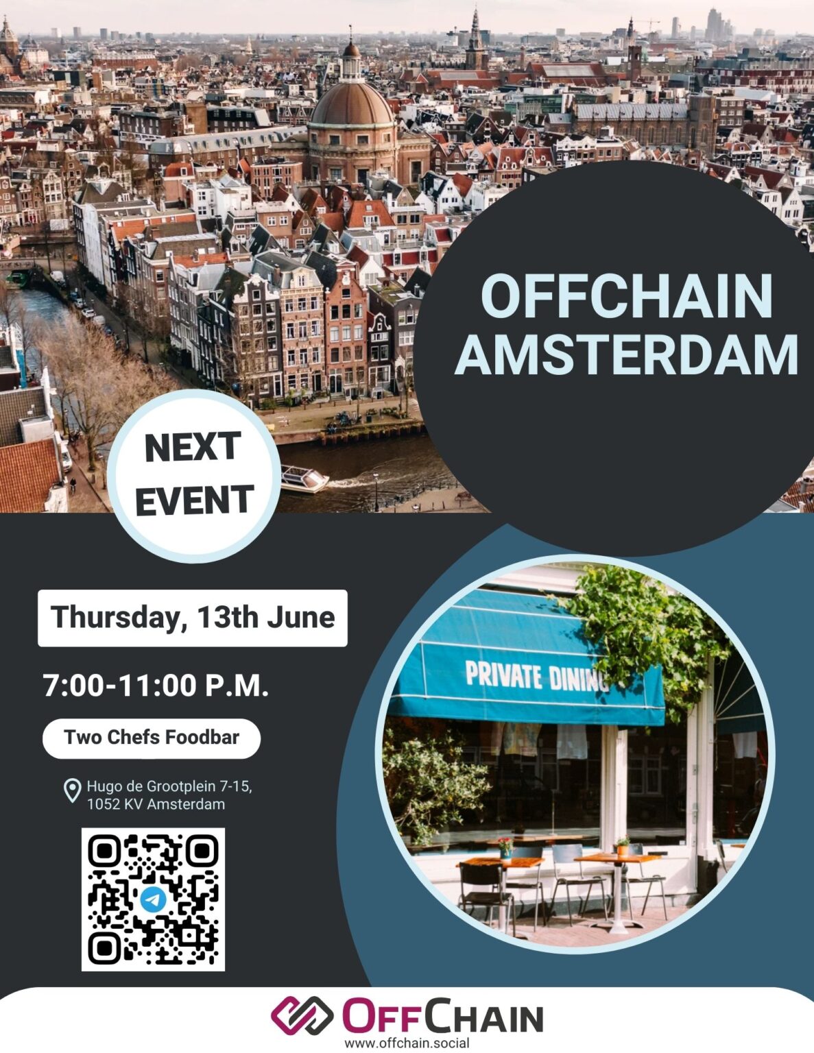 June 13, 2024 / Amsterdam / Two Chefs foodbar - OffChain Community